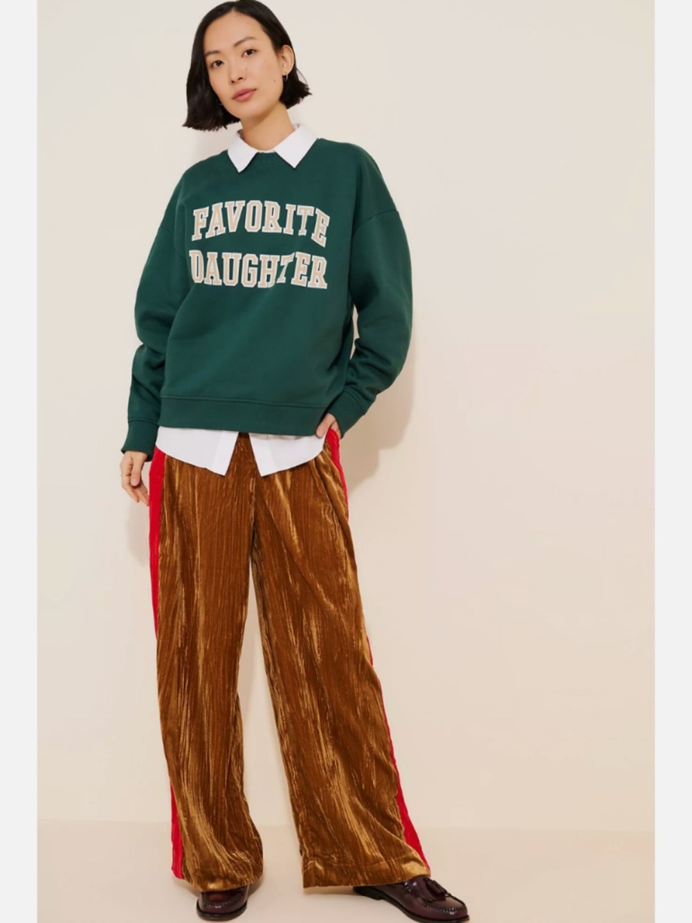 ANTHROPOLOGIE FARM RIO SIDE STRIPE CORDUROY PANTS